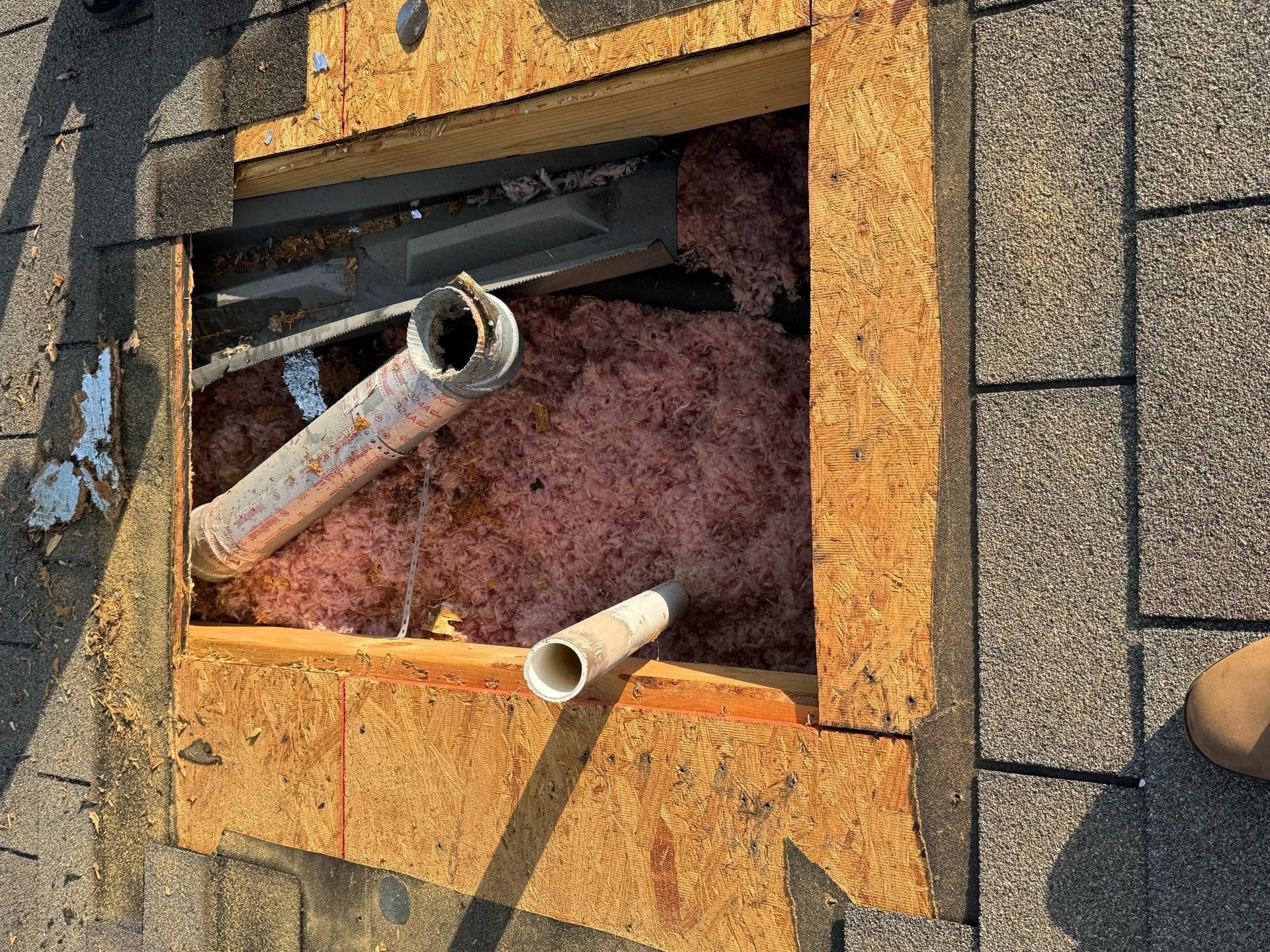 Home repair during: deck open